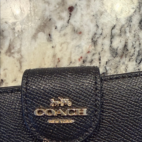 Coach Textured Black Leather Wallet - Picture 2 of 5